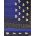 Vaamsi Blue Georgette Floral Print Saree
