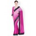 Designersareez Pink Ombre-Dyed Crepe Saree