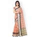 Varkala Silk Sarees Peach-Coloured Chanderi Silk Cotton Traditional Saree