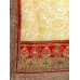 Saree Swarg Red & Gold-Toned Faux Georgette & Net Saree